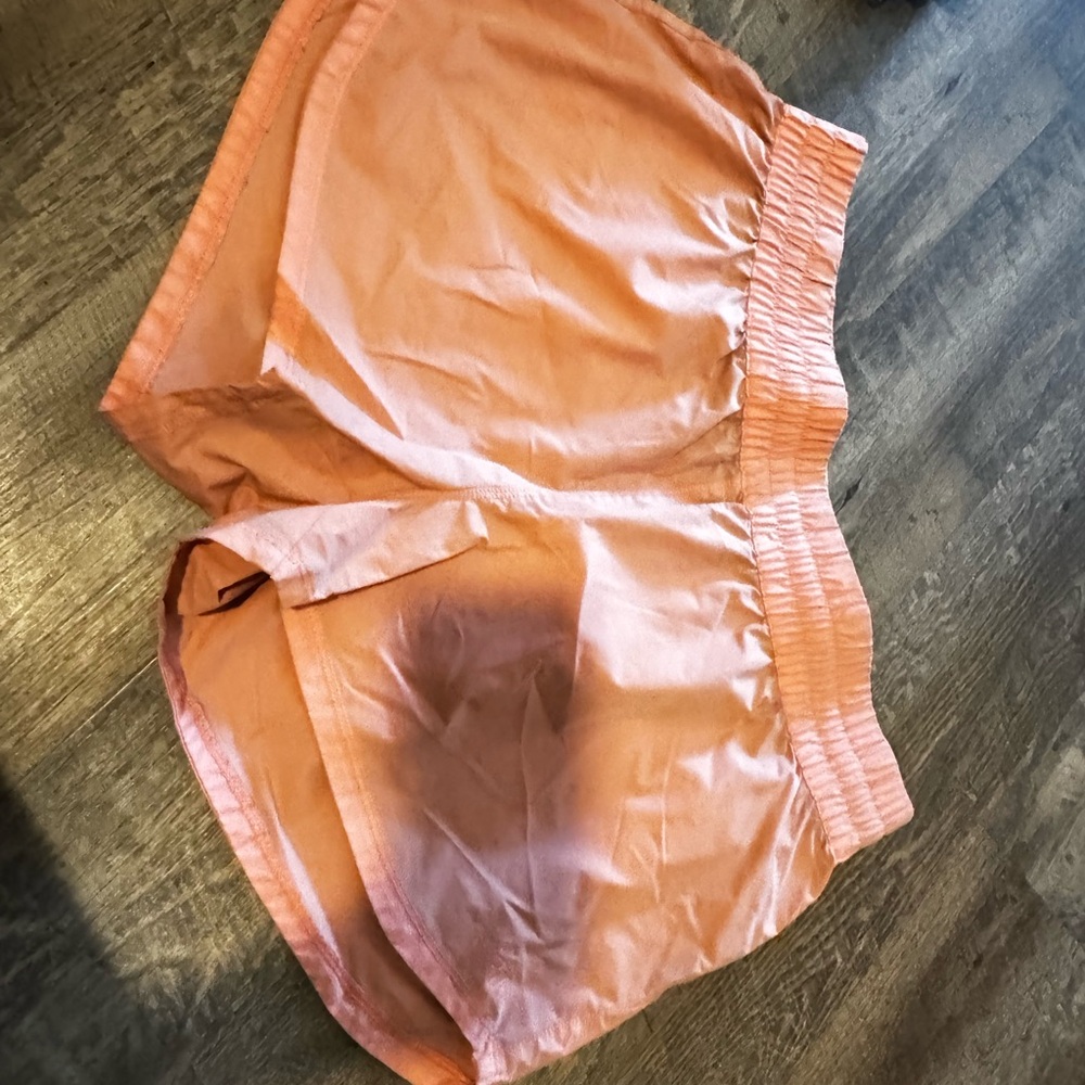 Peach Elastic Waist Women's Shorts